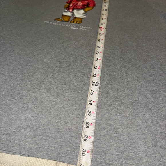 Ralph Lauren Polo Bear Tee - Gray and Red - Picture 3 of 5